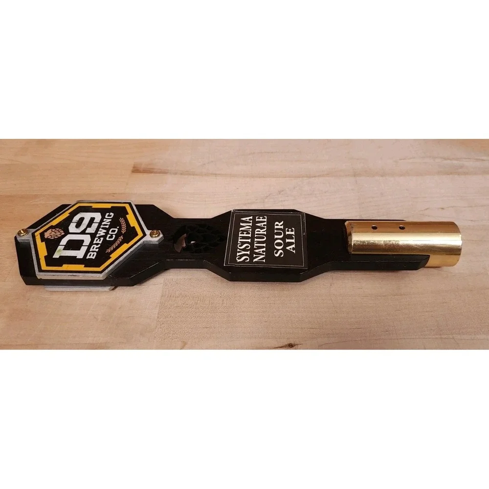 D9 Brewing Company Systema Naturae Sour Ale Craft Beer Draft Tap Handle NC
